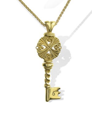 Anna Avakian yellow gold pendant and chain