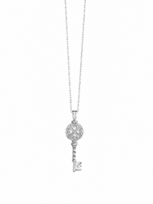 Anna Avakian silver pendant key and chain