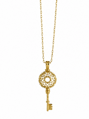 Anna Avakian gold key pendant