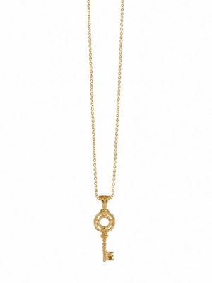 Anna Avakian gold key pendant