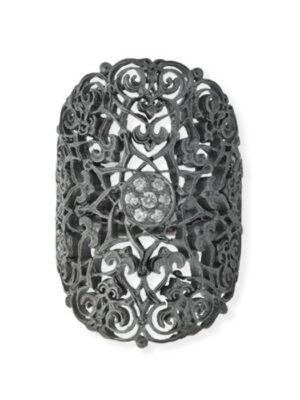 Anna Avakian black gold ring