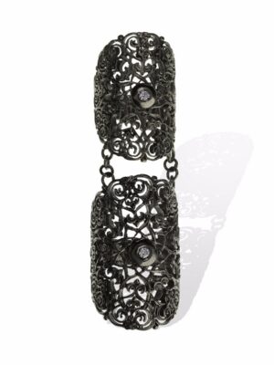 Anna Avakian black gold double ring