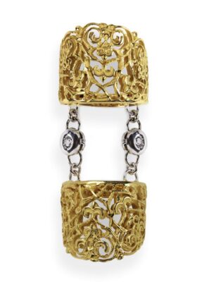 Anna Avakian yellow gold double ring