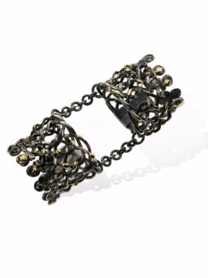 Anna Avakian silver double ring with gold