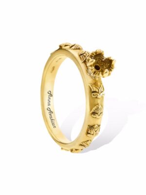 Anna Avakian yellow gold engagement ring
