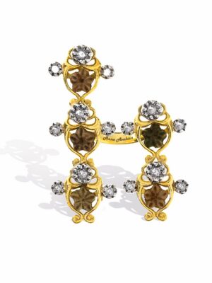 Anna Avakian star stones and diamonds ring