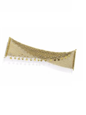 Anna Avakian yellow gold bracelet with diamonds