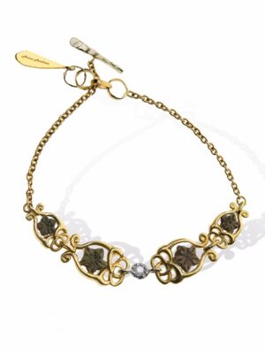 Anna Avakian gold bracelet with star stones