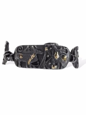 Anna Avakian yellow gold and silver bracelet