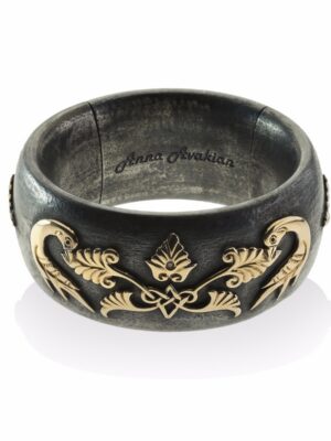Anna Avakian yellow gold and silver bracelet