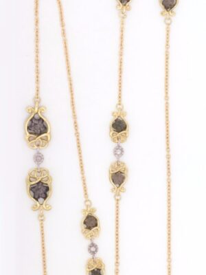 Anna Avakian necklace with star stones and diamonds