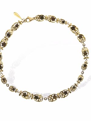 Anna Avakian yellow gold necklace with star stones