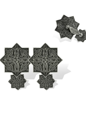 Anna Avakian black gold cufflinks
