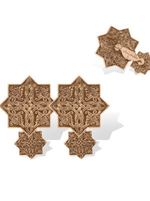 Anna Avakian pink gold cufflinks