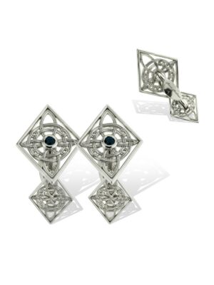 Anna Avakian white gold cufflinks