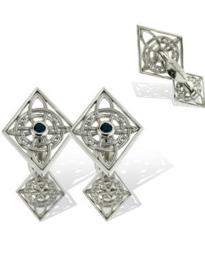 Anna Avakian white gold cufflinks
