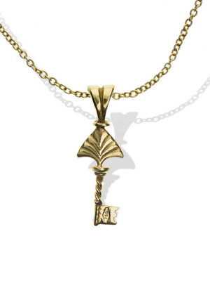 Anna Avakian silver key pendant