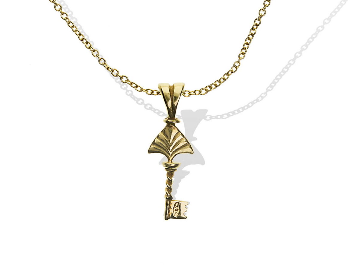 Anna Avakian silver key pendant