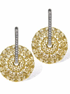 Anna Avakian yellow gold earrings