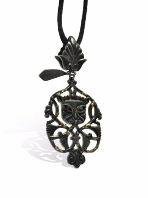 Anna Avakian silver pendant with gold