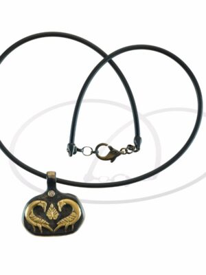 Anna Avakian yellow gold and silver pendant