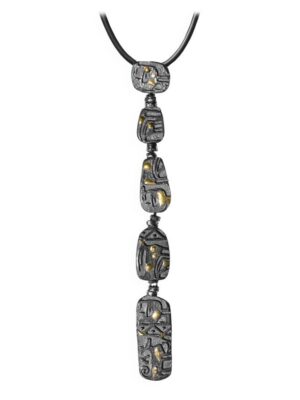 Anna Avakian yellow gold and silver pendant