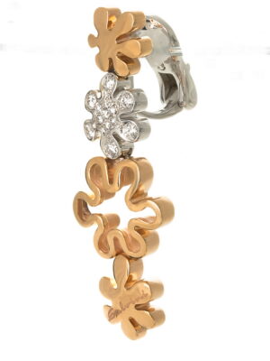 Salvini pink and white gold earrings with diamonds Jolie collection