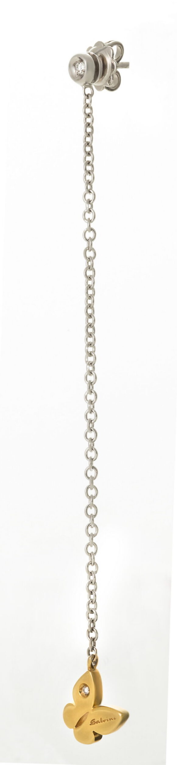Salvini white and yellow gold earrings with diamonds