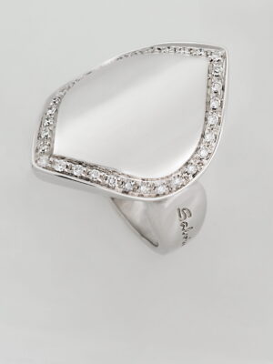 Salvini white gold ring with diamonds