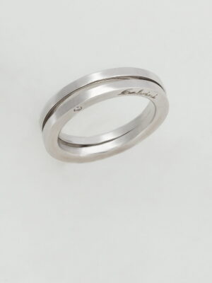 Salvini white gold wedding bands with diamonds