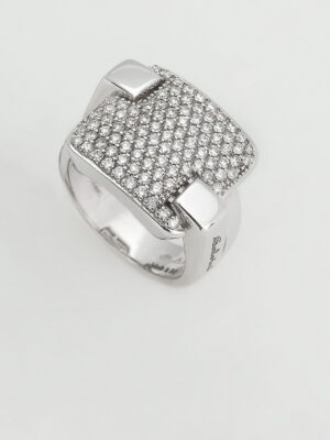 Salvini white gold ring with white diamonds