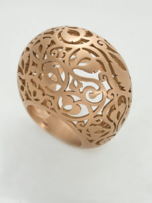 Pomellato pink gold ring Arabesque collection