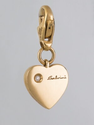 Salvini white gold pendant/charm with diamond