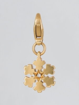 Salvini gold snowflake pendant/charm