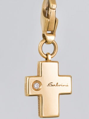 Salvini gold cross pendant/charm