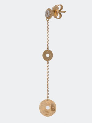 Nanis yellow gold earrings with diamonds