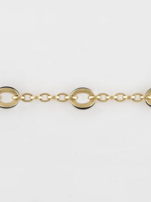Chimento yellow gold bracelet with onyx and diamond